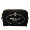 Secondhand Prada Canvas Canapa Logo Pouch