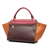 Secondhand Celine Small Tricolor Leather Trapeze Satchel