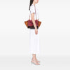 Secondhand Celine Small Tricolor Leather Trapeze Satchel