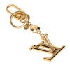 Louis Vuitton Gold Plated LV Facettes Bag Charm & Key Holder Secondhand