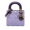 Secondhand Dior Mini Tricolor Lambskin Cannage Lady Dior