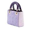Secondhand Dior Mini Tricolor Lambskin Cannage Lady Dior