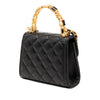 Secondhand Chanel Mini CC Quilted Lambskin Enamel Top Handle Bag
