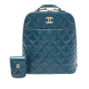 Chanel CC Quilted Patent Backpack Secondhand