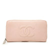 Chanel CC Caviar Zip Around Long Wallet Secondhand