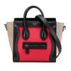 Celine Nano Tricolor Nubuck and Calfskin Luggage Tote Secondhand