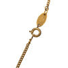 Chanel CC Gold Plated Round Medallion Pendant Necklace Secondhand