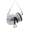 Secondhand Dior Perforated Oblique Embossed Calfskin Saddle Bag