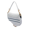 Secondhand Dior Perforated Oblique Embossed Calfskin Saddle Bag