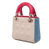 Secondhand Dior Mini Tricolor Lambskin Cannage Lady Dior
