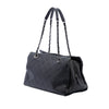 Chanel Large CC Diamond Embossed Calfskin Zip Shopping Tote Secondhand