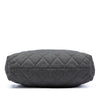 Chanel CC Quilted Denim Grosgrain Drawstring Tote Secondhand