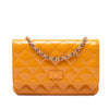Chanel Quilted Patent Reissue 2.55 Wallet On Chain Secondhand