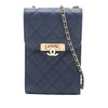 Chanel Quilted Caviar Golden Class Phone Holder Secondhand