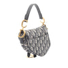 Dior Mini Oblique Canvas Saddle Bag Secondhand
