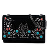 Saint Laurent Small Suede Monogram Stone Studded Kate Crossbody Secondhand