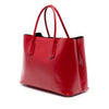 Secondhand Prada Medium Saffiano Vernice Double Satchel