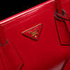 Secondhand Prada Medium Saffiano Vernice Double Satchel