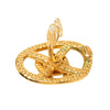 Chanel CC Gold Plated Oval Clip On Earrings Secondhand
