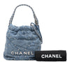 Secondhand Chanel Mini Denim Studded 22 Handbag