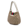 Gucci Medium GG Canvas New Ladies Web Hobo Secondhand