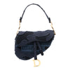 Secondhand Dior Camouflage Embroidered Canvas Saddle Bag