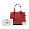 Secondhand Prada Soft Calf Trimmed Saffiano Lux Satchel