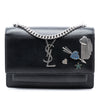 Saint Laurent Mini Calfskin Monogram Lucky Charms Sunset Wallet on Chain Secondhand