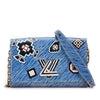 Secondhand Louis Vuitton Epi Denim Twist Azteque Wallet on Chain