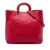 Prada Vitello Daino Canapa Logo Open Convertible Tote Secondhand