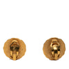 Chanel CC Gold Plated Round Clip On Earrings Secondhand