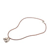 Hermès Palladium Plated Horse Head Pendant Necklace Secondhand