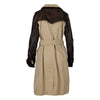 Secondhand Antonio Croce Leather Sleeve Trench Coat - '10s