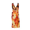 Secondhand Roberto Cavalli Floral Dress with Braided Straps - '00s