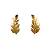 Secondhand Salvatore Ferragamo Leaf Earrings - '90s