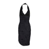 Secondhand Vivienne Westwood Black Embroidered Halter Dress - '00s