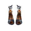 Secondhand Malone Souliers Snakeskin Lace-up Heels - '10s