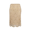 Secondhand Moschino Embroidered Lace Skirt - '10s