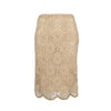 Secondhand Moschino Embroidered Lace Skirt - '10s
