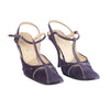 Secondhand Prada Purple Suede T-Strap Pumps – '00s