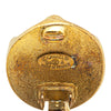 Secondhand Chanel Gold Plated Hexagon CC Clip on Earrings