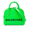 Balenciaga Croc Embossed Calfskin Ville Top Handle Bag XXS Secondhand