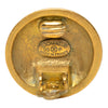 Chanel CC Gold Plated Stud Button Clip On Earrings Secondhand