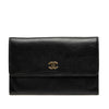 Chanel CC Calfskin Passport Cover Secondhand