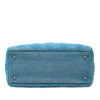 Secondhand Dior Medium Denim Cannage Acrylic Handles Lady Dior