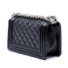 Secondhand Chanel Small Quilted Crinkled Patent Boy Flap