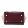 Burberry Small Derby Calfskin and House Check Canvas Canterbury Tote Secondhand