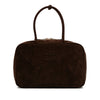 Miu Miu Large Suede Logo Beau Shoulder Bag Secondhand