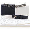 Chanel Medium Classic Bicolor Lambskin Geometric Colorblock Double Flap Secondhand