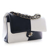Chanel Medium Classic Bicolor Lambskin Geometric Colorblock Double Flap Secondhand